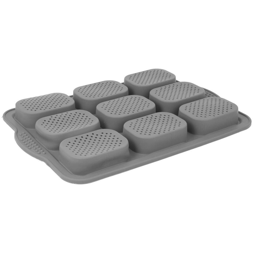 Silicone mold for baking buns - 9 pcs.