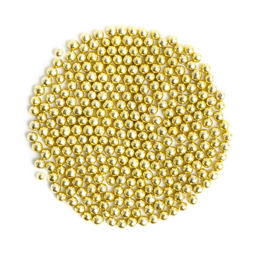 Sugar sprinkle pearls Gold Crispies - Sweet Buffet - 80 g