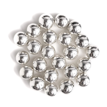 Dekoracja czekoladowa perły Silver Crispies Large - Słodki Bufet - 115 g