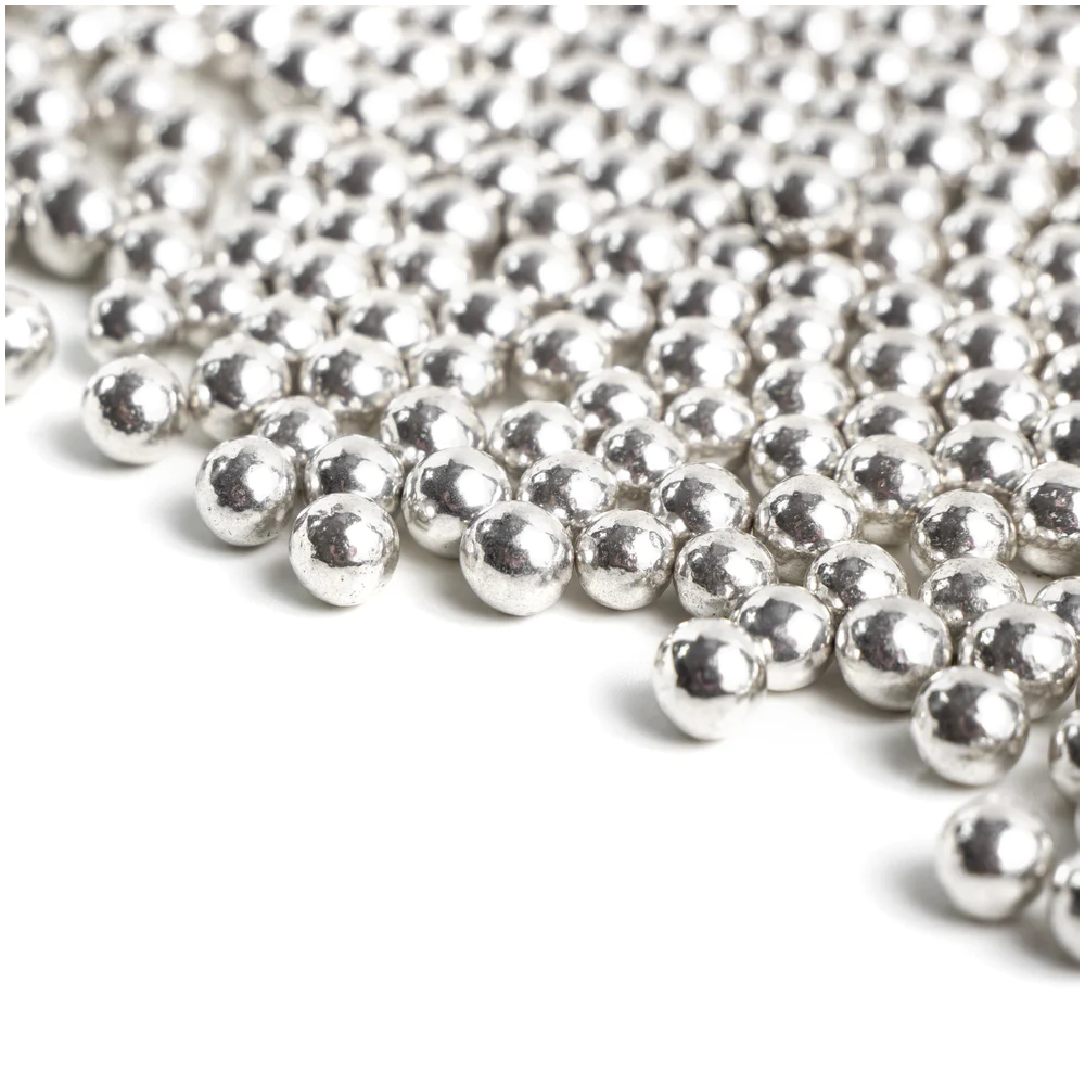 Sugar sprinkle pearls Silver Crispies - Sweet Buffet - 80 g