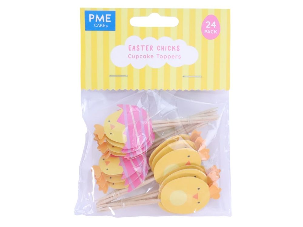 Muffin toppers Easter Chicks - PME - 24 pcs.