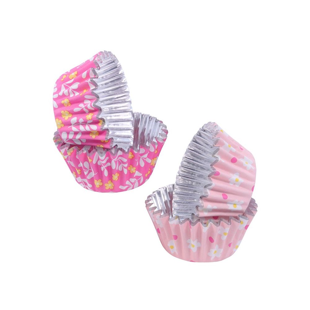 Mini muffin cases Flowers - PME - 60 pcs.