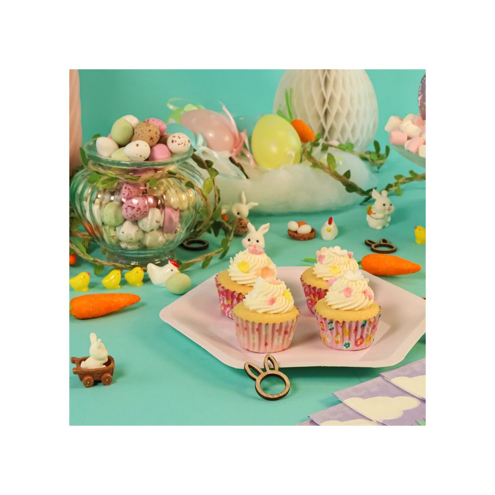 Mini muffin cases Flowers - PME - 60 pcs.