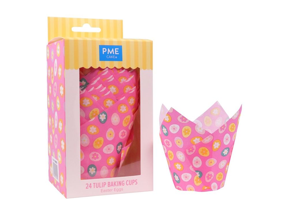 Tulip baking cups Easter Eggs - PME - 24 pcs.