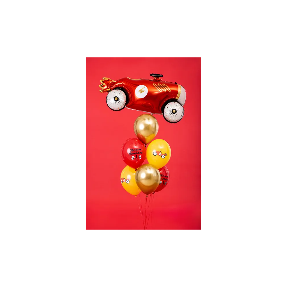 Latex balloons Cars - PartyDeco - 30 cm, 6 pcs.
