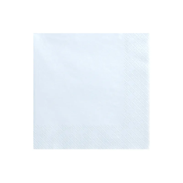 Serwetki papierowe - PartyDeco - jasny błękit, 33 x 33 cm, 20 szt.