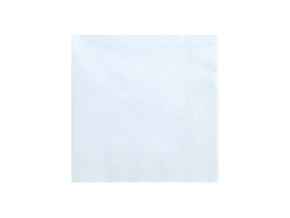 Serwetki papierowe - PartyDeco - jasny błękit, 33 x 33 cm, 20 szt.
