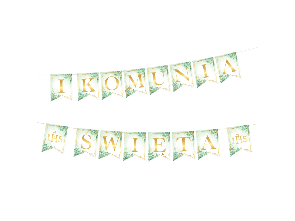 Communion decorative garland IHS - 240 cm