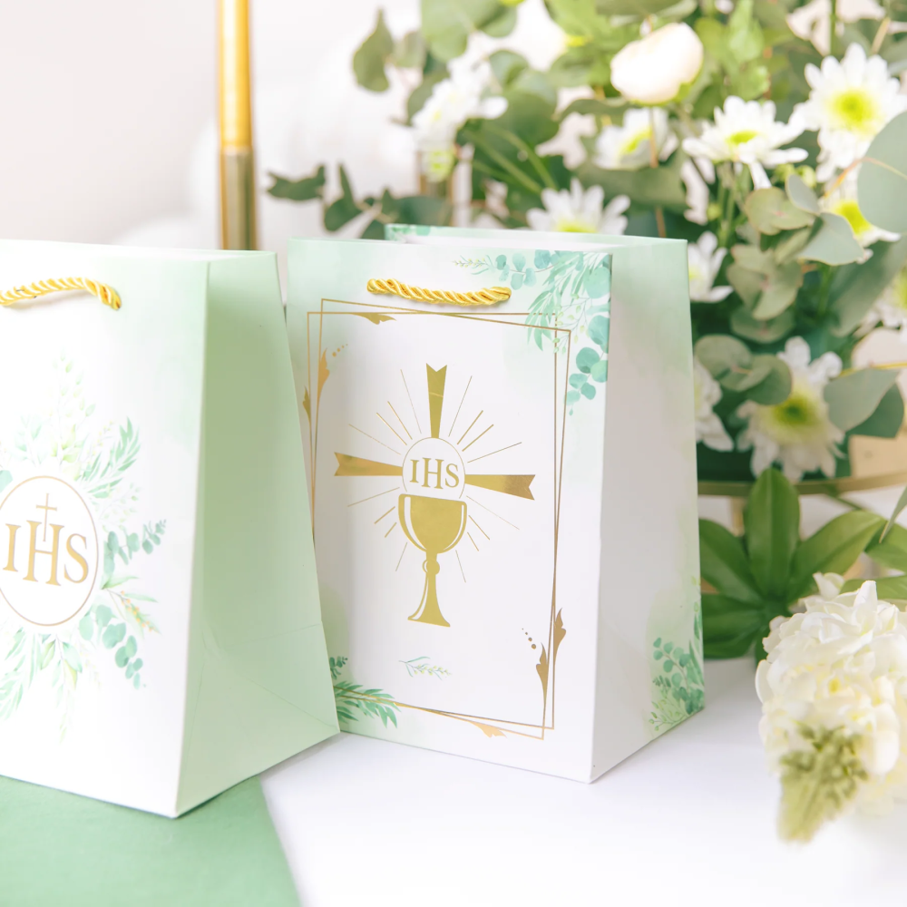Decorative gift bag Chalice IHS - large