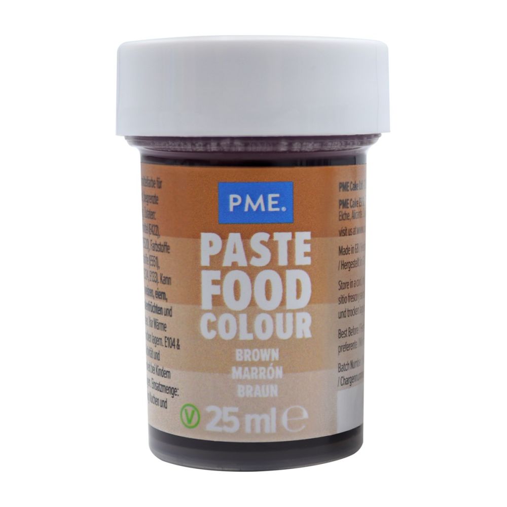Barwnik spożywczy w żelu Brown - PME - brązowy, 25 ml