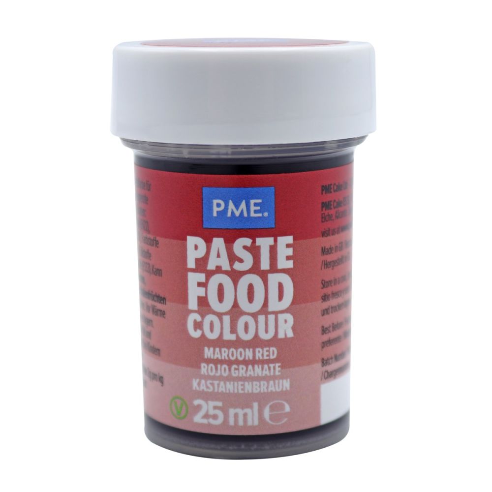 Paste food colour Maroon Red - PME - 25 ml