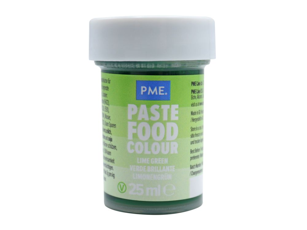 Barwnik spożywczy w żelu Lime Green - PME - blady zielony, 25 ml