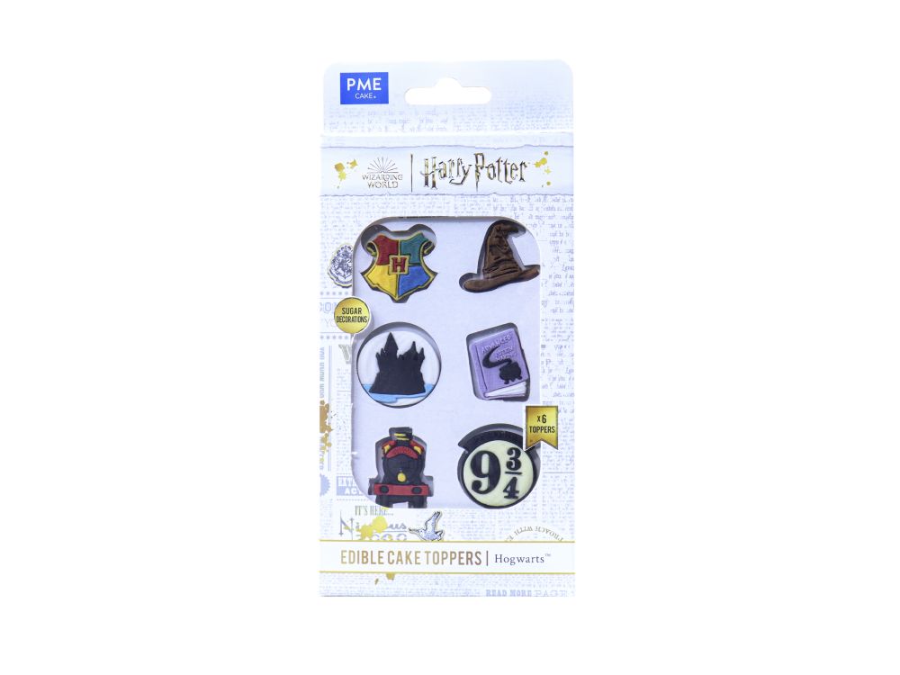 Harry Potter sugar decorations - PME - Hogwarts, 6 pcs.