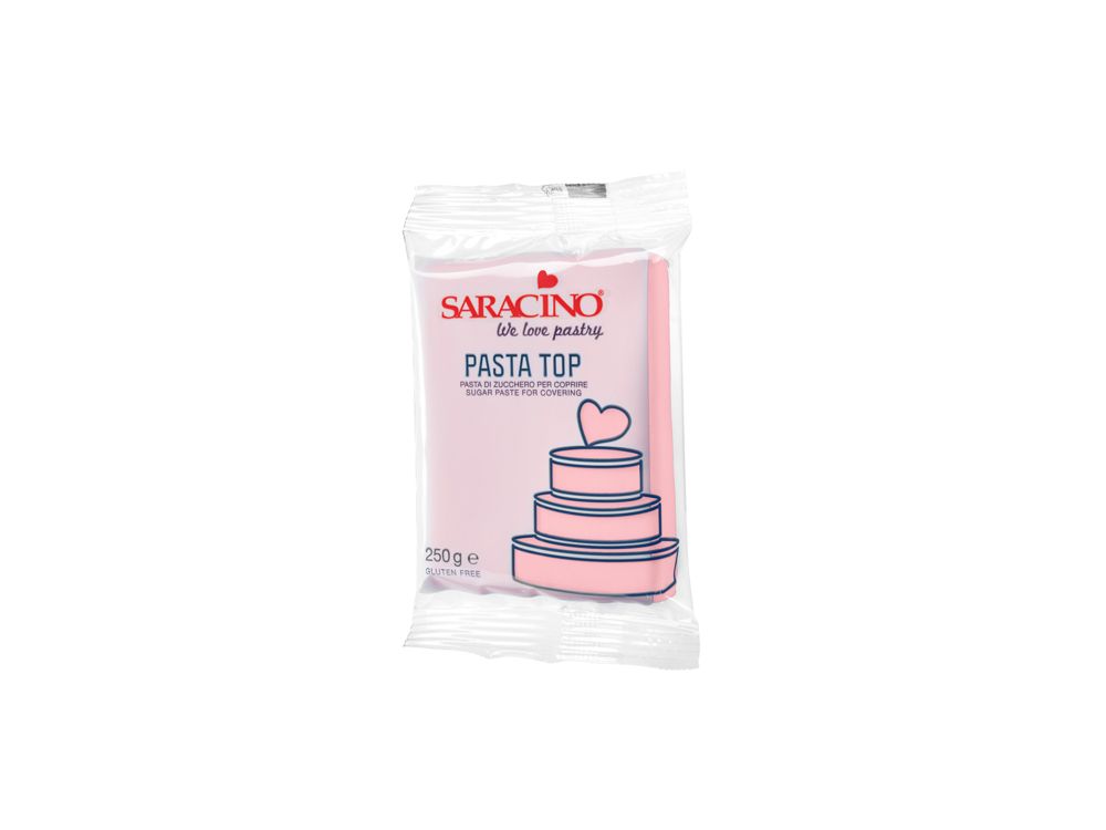 Modelling paste for covering Pasta Top - Saracino - Light Pink, 250 g