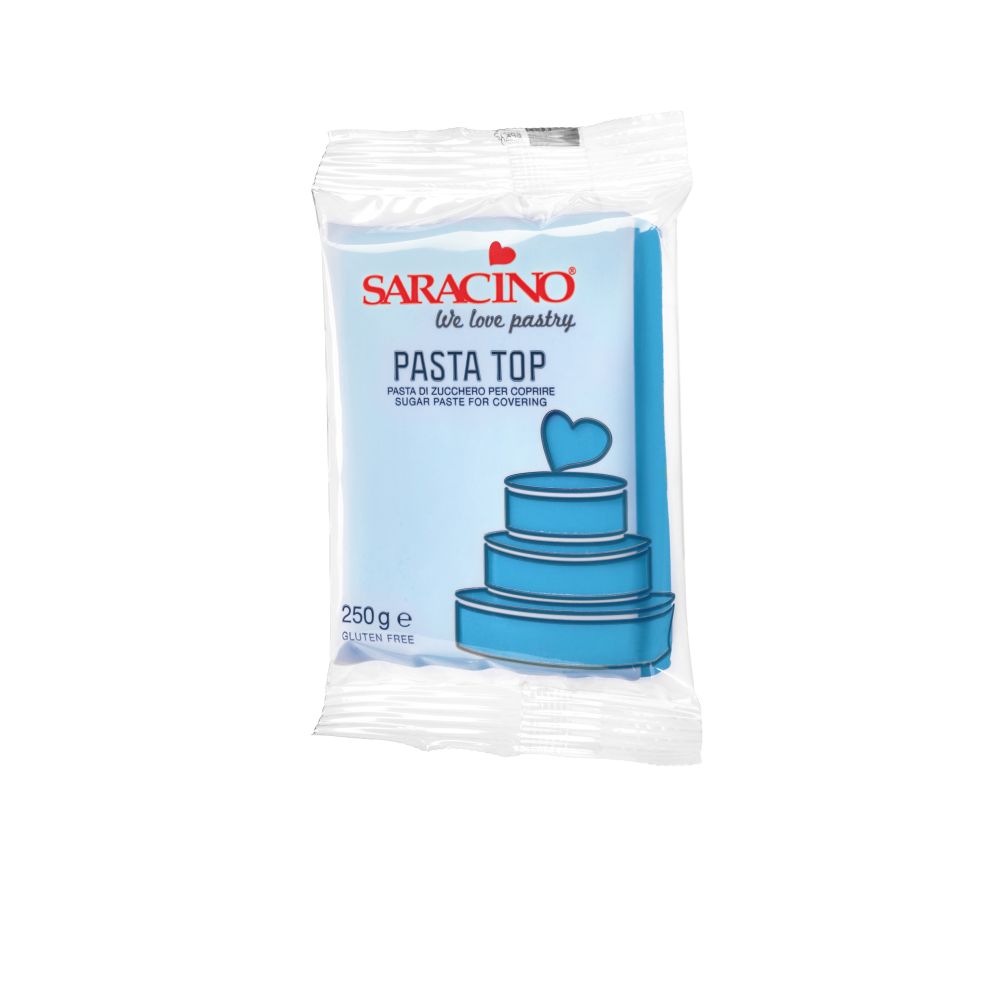Modelling paste for covering Pasta Top - Saracino - Baby Blue, 250 g