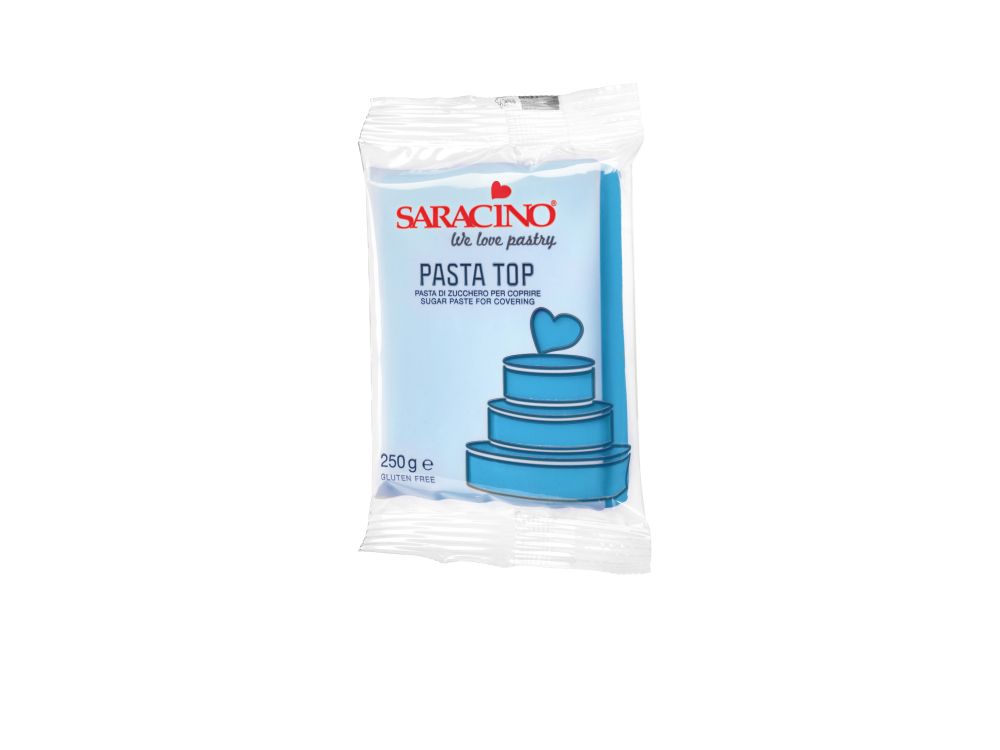 Modelling paste for covering Pasta Top - Saracino - Baby Blue, 250 g