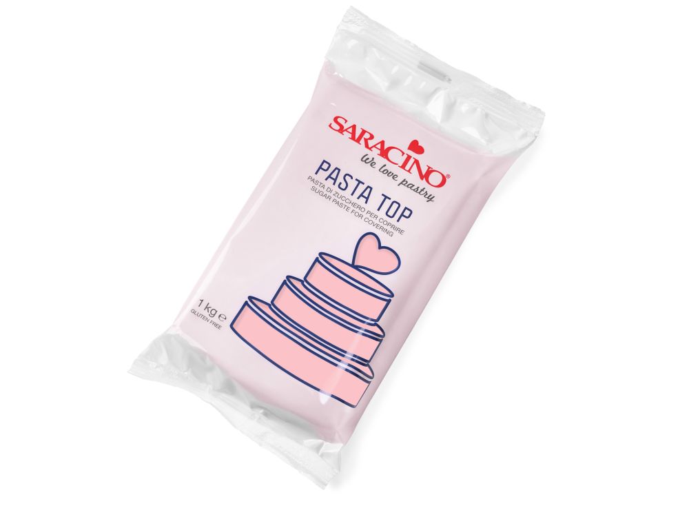 Modelling paste for covering Pasta Top - Saracino - Light Pink, 1 kg