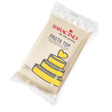 Modelling paste for covering Pasta Top - Saracino - Yellow, 1 kg