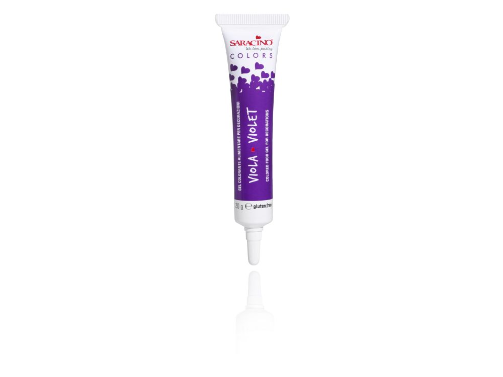 Gel dye in tube - Saracino - Violet, 20 g