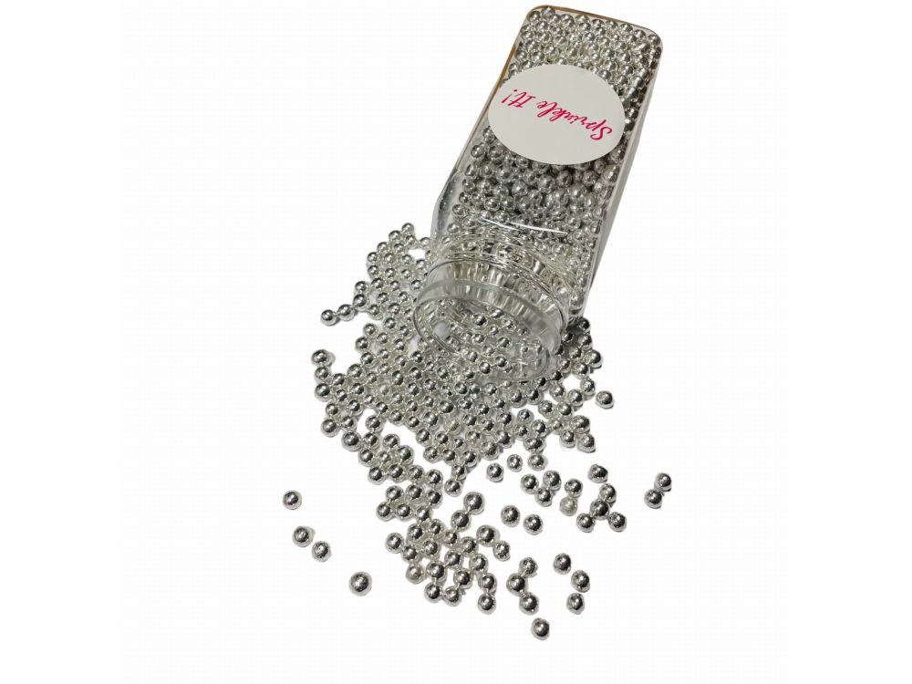 Posypka cukrowa perełki - Sprinkle It! - Silver Rain, 100 g