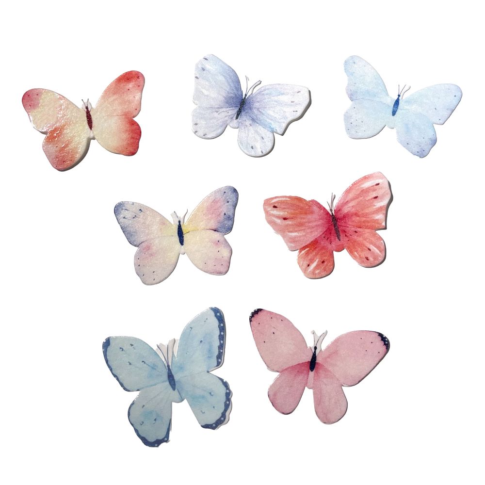 Wafer butterflies - mix, 280 pcs.