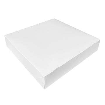 Pudełko na tartę - białe, 30 x 30 x 6 cm