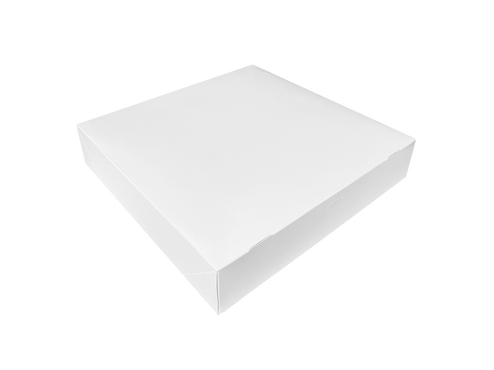 Pudełko na tartę - białe, 30 x 30 x 6 cm