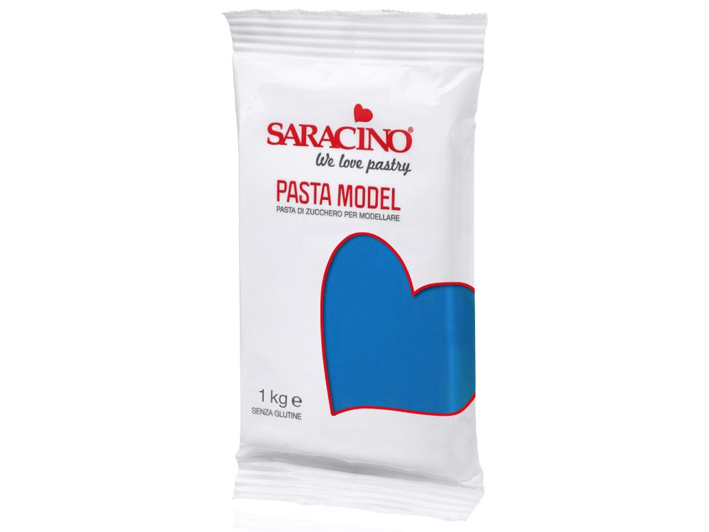 Modelling sugar paste, fondant - Saracino - blue, 1 kg