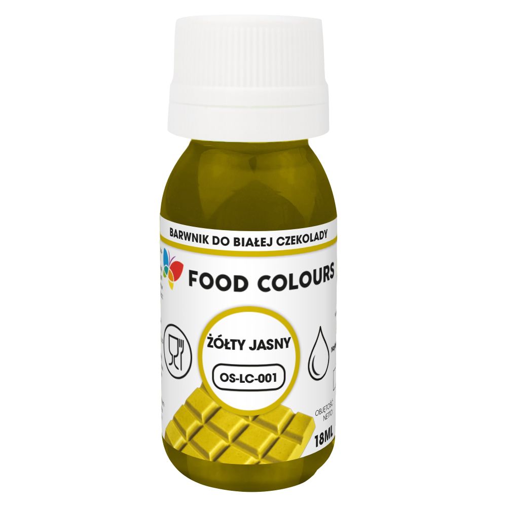 Food coloring for white chocolate - Food Colors - light yellow, 18 ml