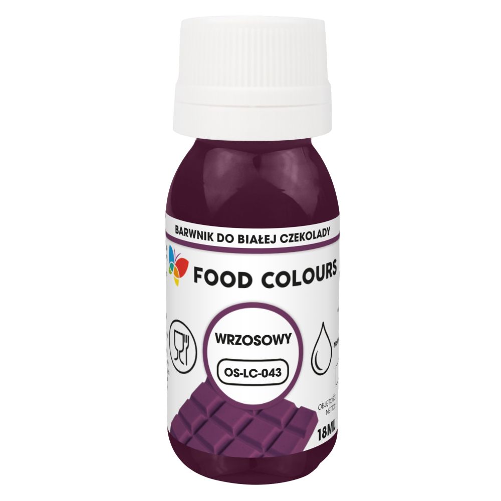 Barwnik spożywczy do białej czekolady - Food Colours - wrzosowy, 18 ml