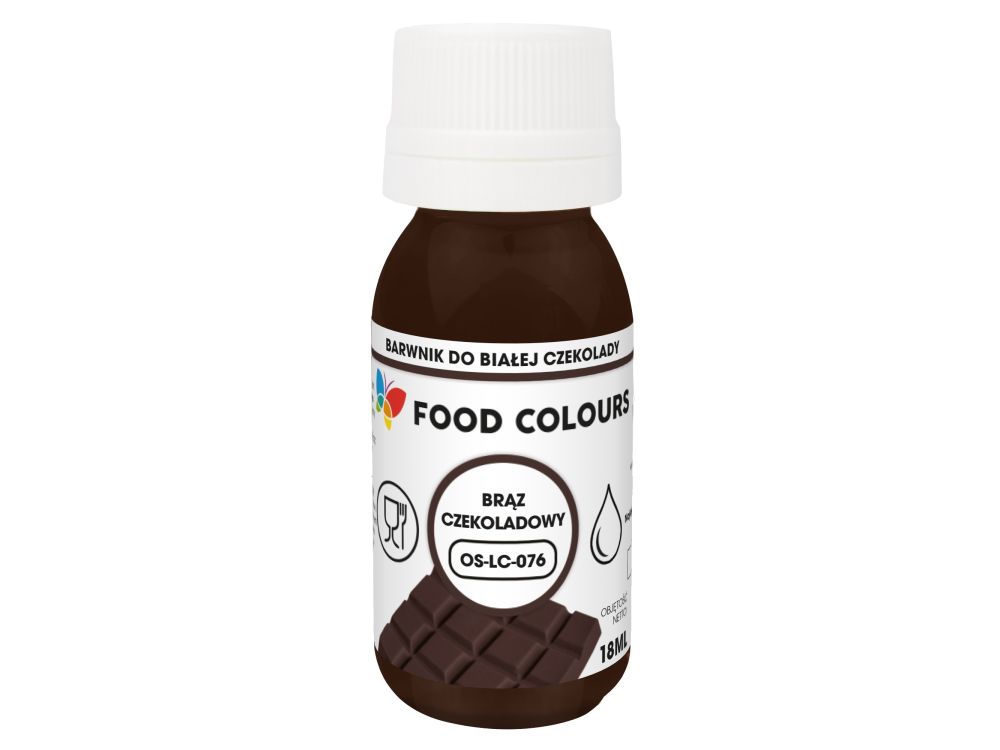 Food coloring for white chocolate - Food Colors - chocolate brown, 18 ml