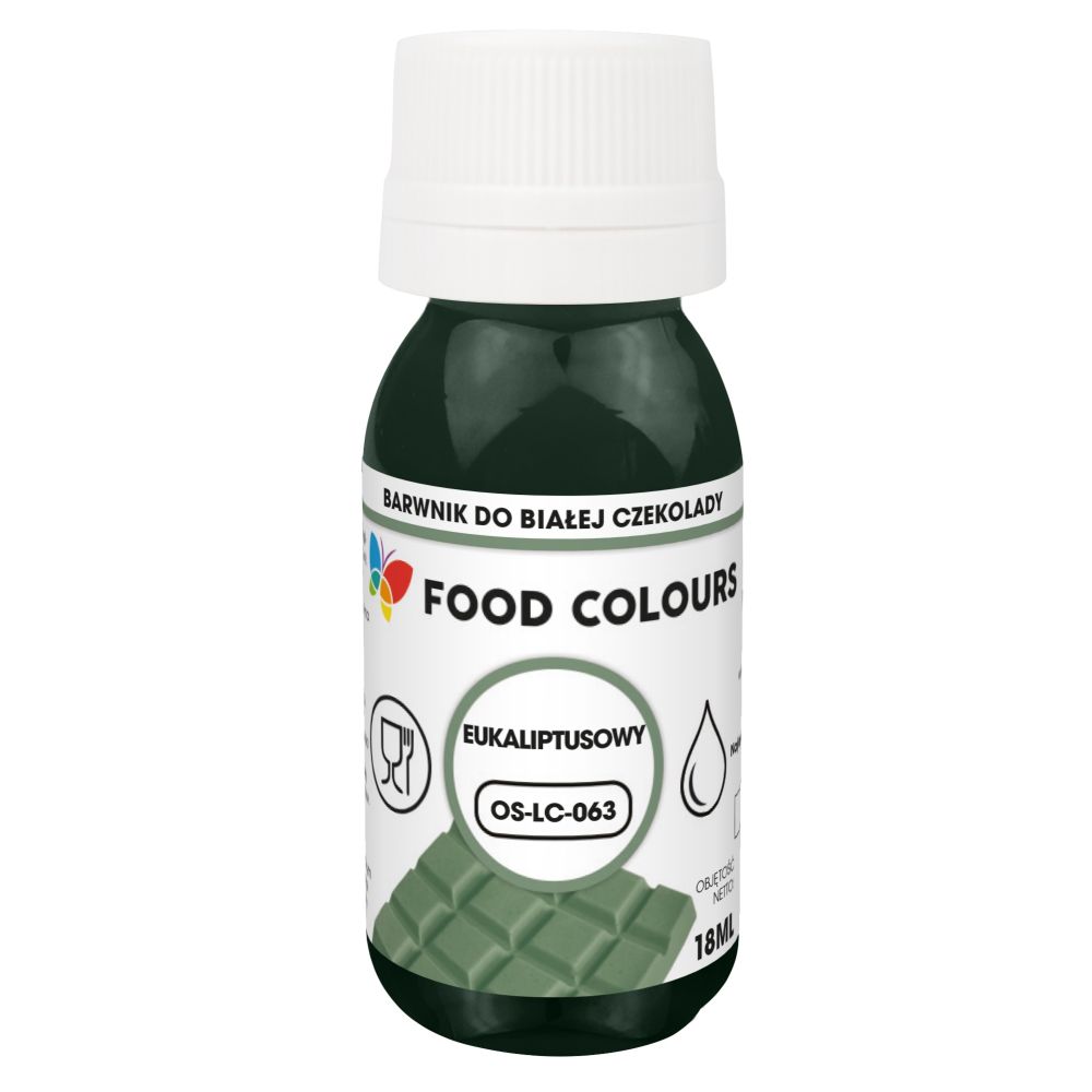 Barwnik spożywczy do białej czekolady - Food Colours - eukaliptusowy, 18 ml