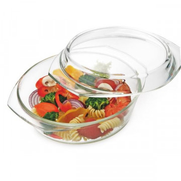 Heatproof dish with a lid - Simax - round, 2.9 l