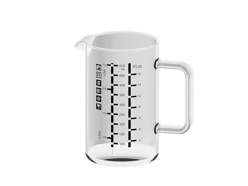 Glass kitchen measuring cup - Simax - jug, 0.5 l