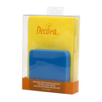 Set of modelling sponges, pads - Decora - 2 pcs.
