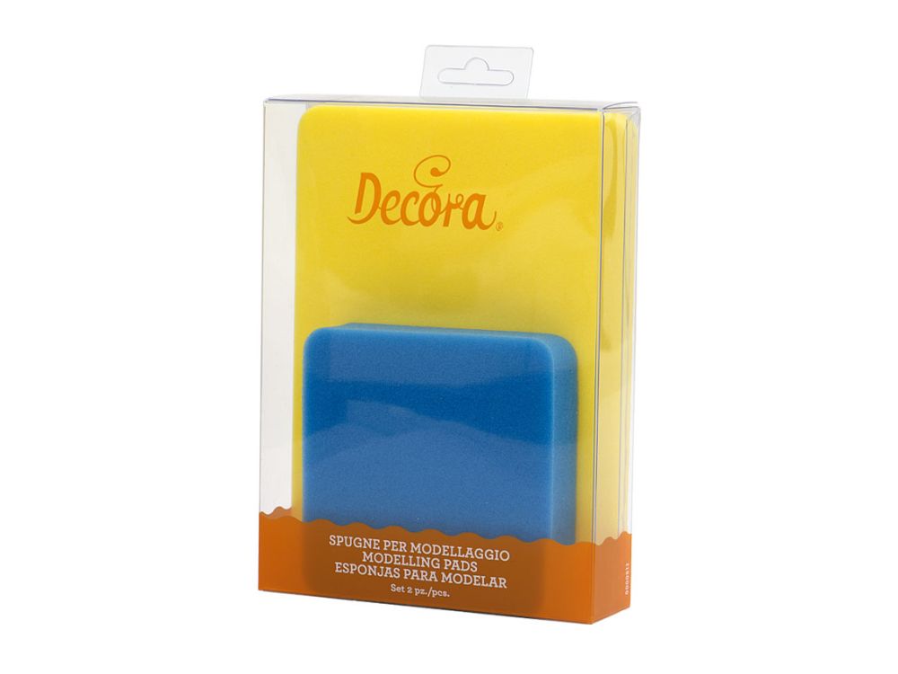 Set of modelling sponges, pads - Decora - 2 pcs.