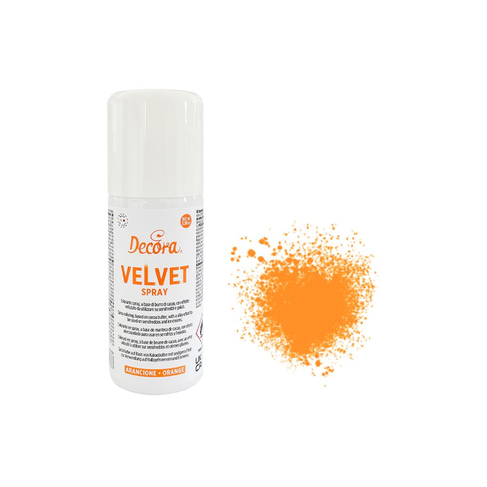 Velvet Spray - Decora - Orange, 100 ml
