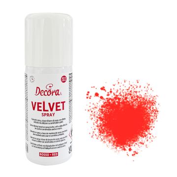 Velvet Spray - Decora - Red, 100 ml
