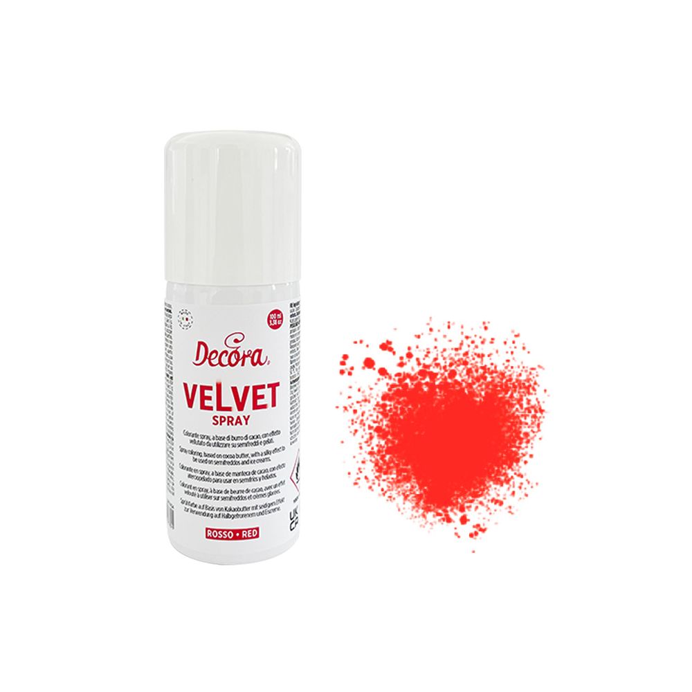 Velvet Spray - Decora - Red, 100 ml