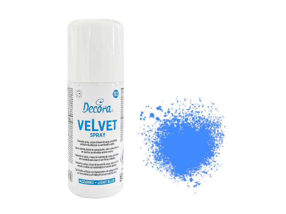 Zamsz w sprayu Velvet Spray - Decora - Light Blue, 100 ml