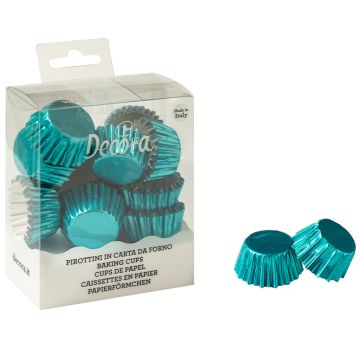 Mini muffin cases - Decora - Metallic Sky, 27 x 17 mm, 180 pcs.