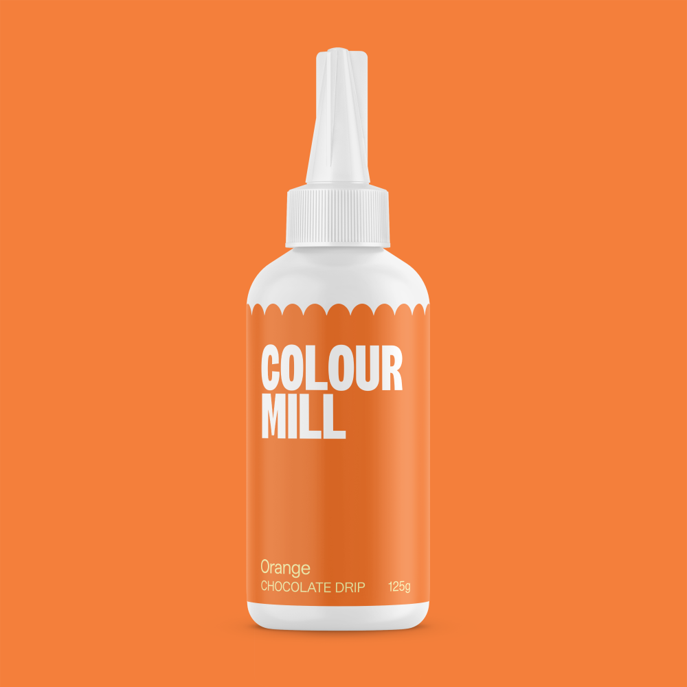 Chocolate Drip Topping - Colour Mill - Orange, 125 g