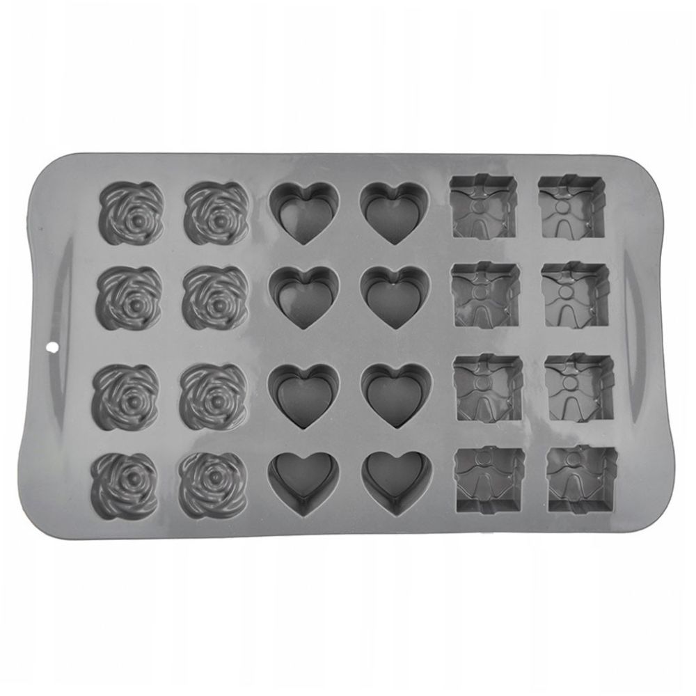 Silicone mould for chocolates - mix, 24 pcs.