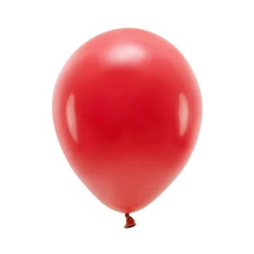 Balony lateksowe Eco Pastel - PartyDeco - czerwone, 26 cm, 10 szt.