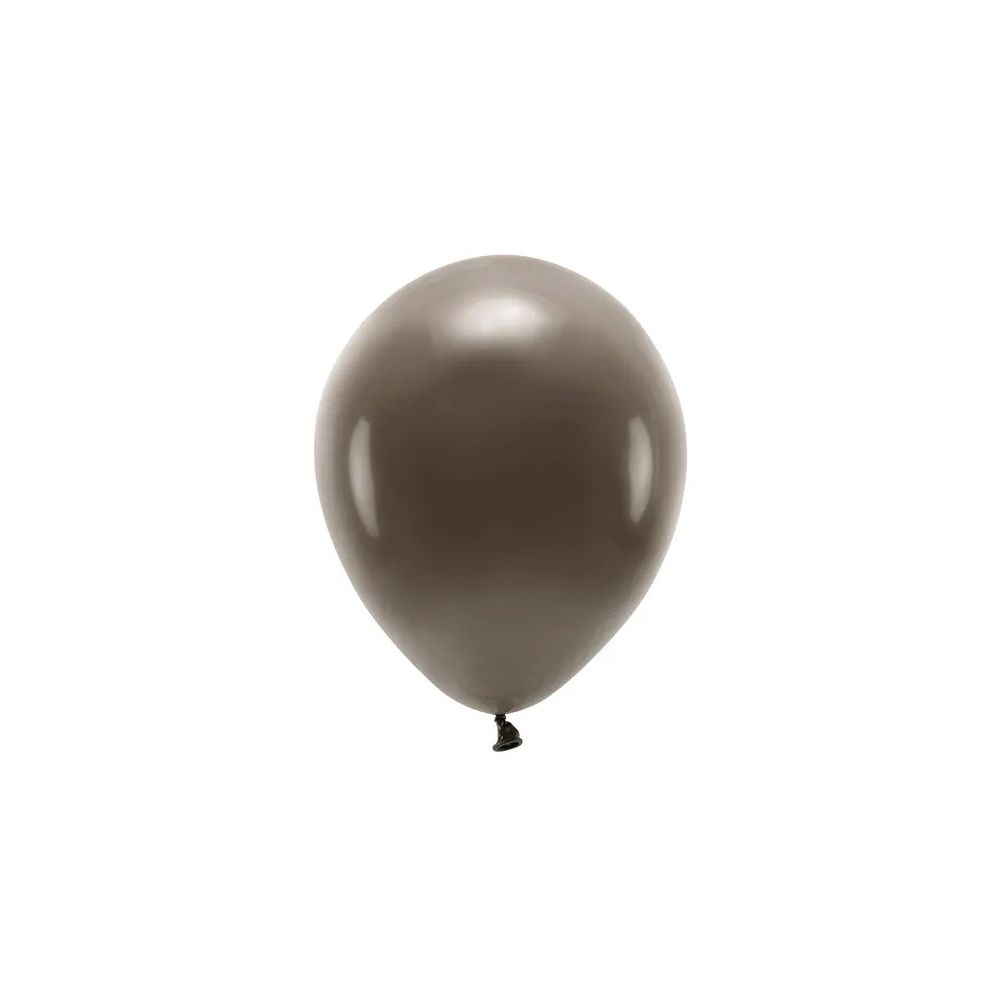 Eco Pastel latex balloons - PartyDeco - brown, 26 cm, 10 pcs.