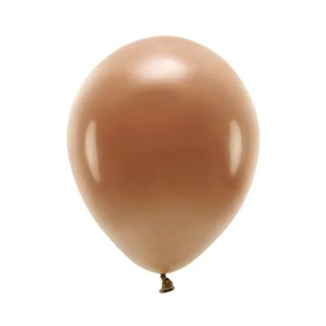 Balony lateksowe Eco Pastel - PartyDeco - czekoladowy brąz, 26 cm, 10 szt.