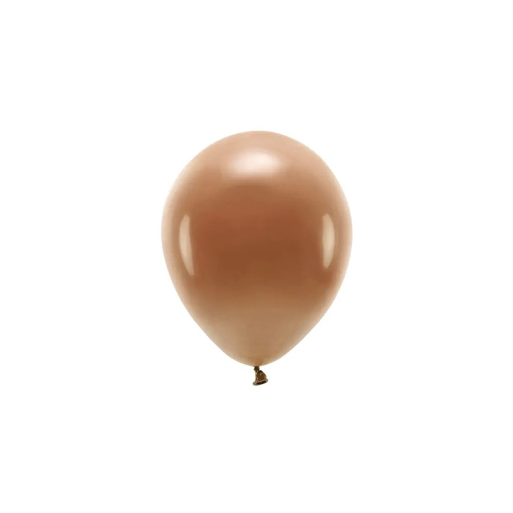 Balony lateksowe Eco Pastel - PartyDeco - czekoladowy brąz, 26 cm, 10 szt.
