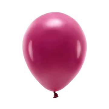 Eco Pastel latex balloons - PartyDeco - bordeaux, 26 cm, 10 pcs.