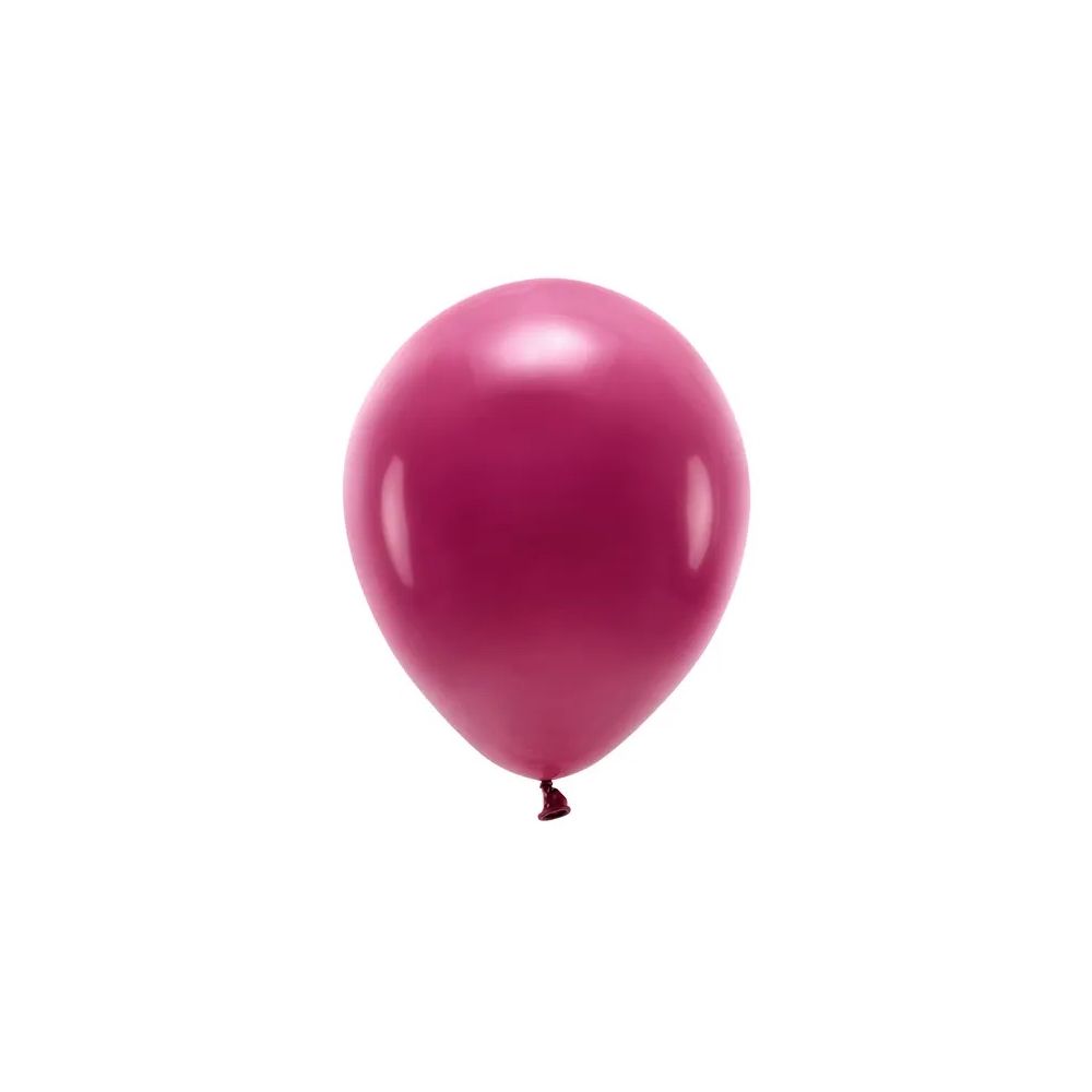 Balony lateksowe Eco Pastel - PartyDeco - bordowe, 26 cm, 10 szt.