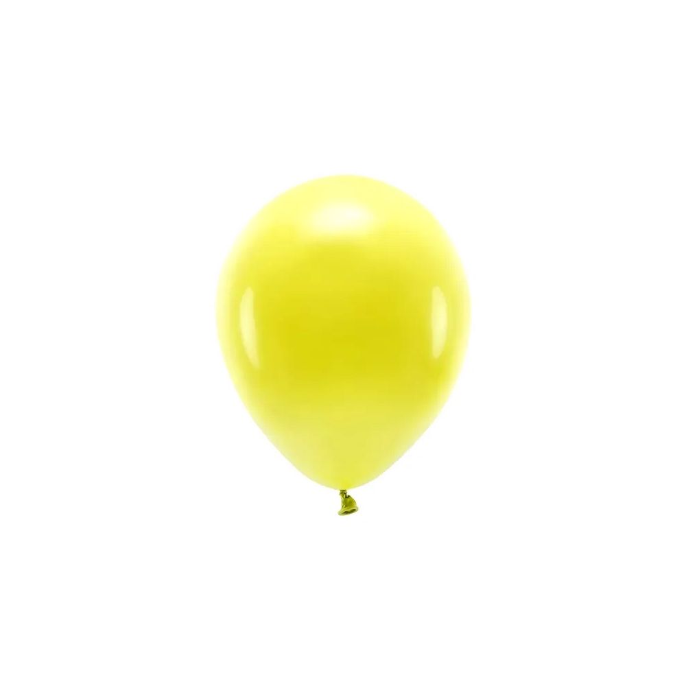 Balony lateksowe Eco Pastel - PartyDeco - żółte, 26 cm, 10 szt.